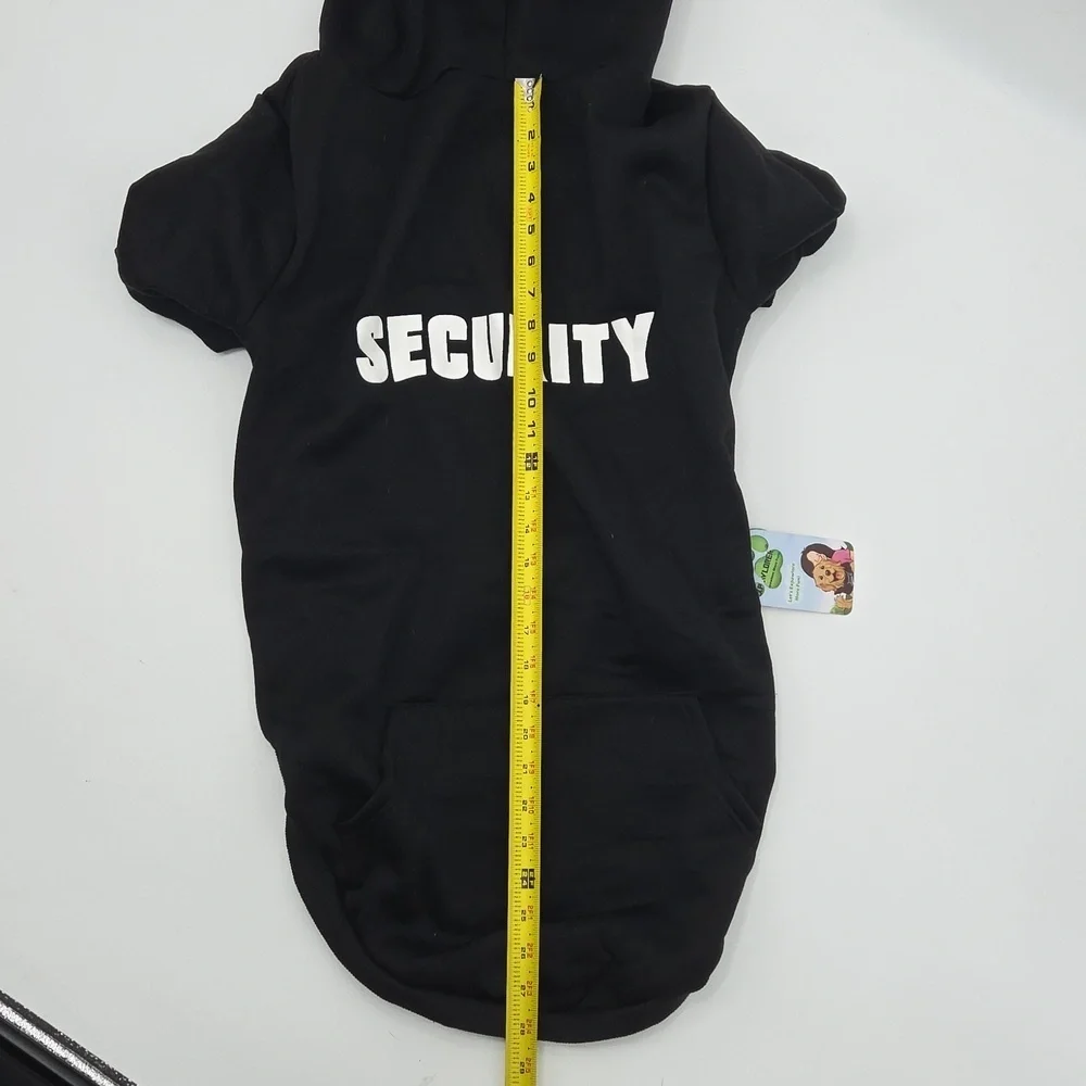 Security Black Dog Hoodie NWT